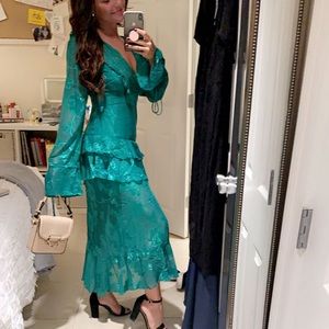 Green Long-sleeve Dress